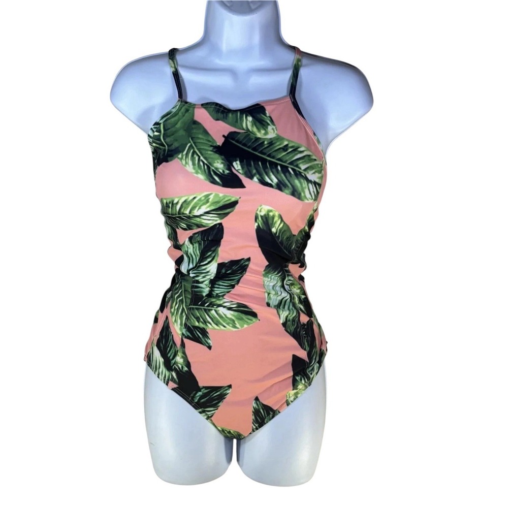Albion Hawaiian Print Onepiece Swimsuit‎ Size Large Tropical